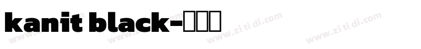 kanit black字体转换